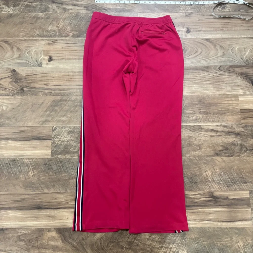 Vintage Y2K Nike Track Pants Boys L Red Baggy Side Stripe Athletic Sweatpants - Picture 5 of 7